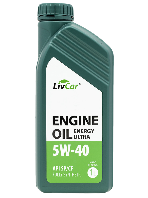 LIVCAR,ENGINE OIL ENERGY ULTRA 5W40, API SP/CF синтетика 1л,Корея