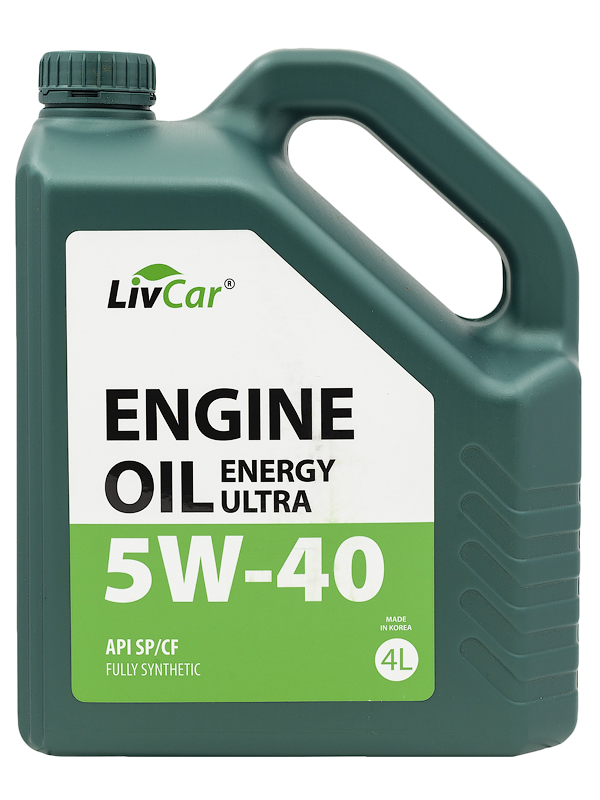 LIVCAR,ENGINE OIL ENERGY ULTRA 5W40, API SP/CF синтетика 4л,Корея