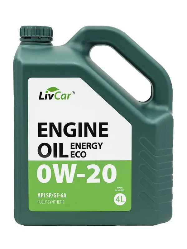 LIVCAR, ENGINE OIL ENERGY ECO 0W20, API SP/GF-6A, промо комплект синтетика, (4+1л), Корея