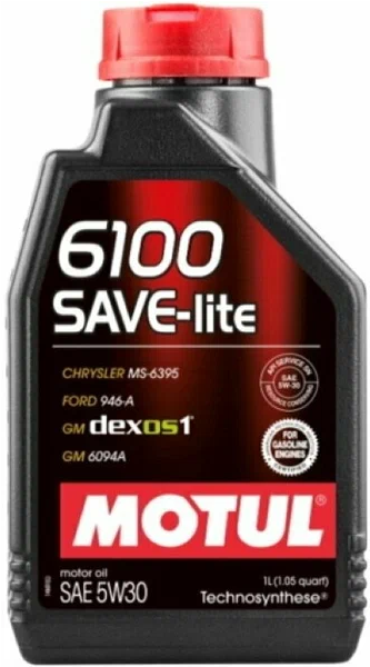 МOTUL 6100 SAVE- lite, 5w-30, 1л, Франция