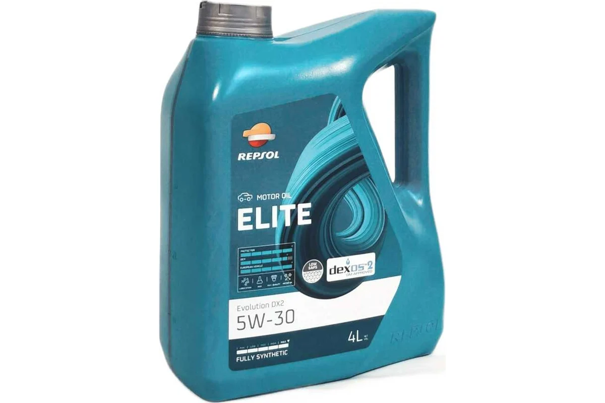 REPSOL ELITE EVOLUTION DX2, 5w30 моторное масло, cинтетическое, 4л, Испания