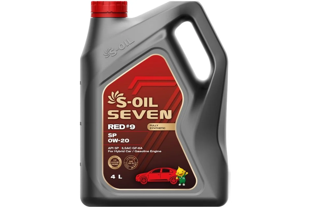 S-OIL7 0W-20 RED #9 SP,синтетика, 4л,