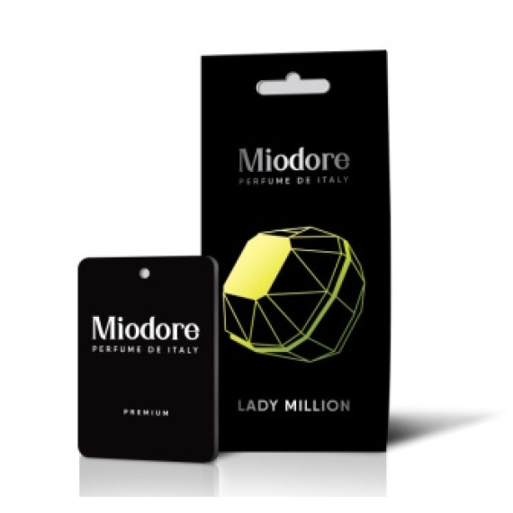 Ароматизатор MIODORE картон LADY MILLION .. Россия