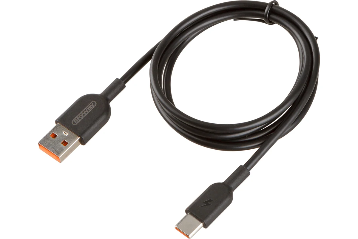 SKYWAY. Кабель USB - Type-C 15W 3A , черный в пакете 1м SKYWAY